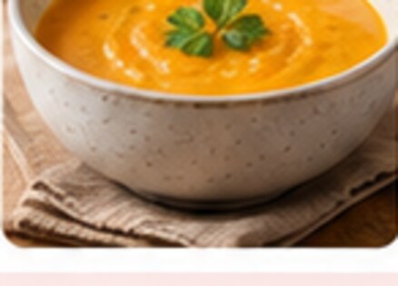 Bowl of soup used as the picture for the French word soupe