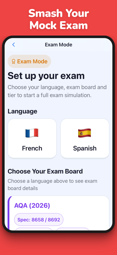Full mock exam mode